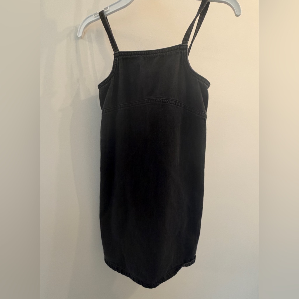 Black Denim Sleeveless Dress